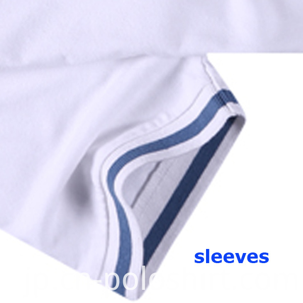100% Cotton White Golf Pique Polo Shirt